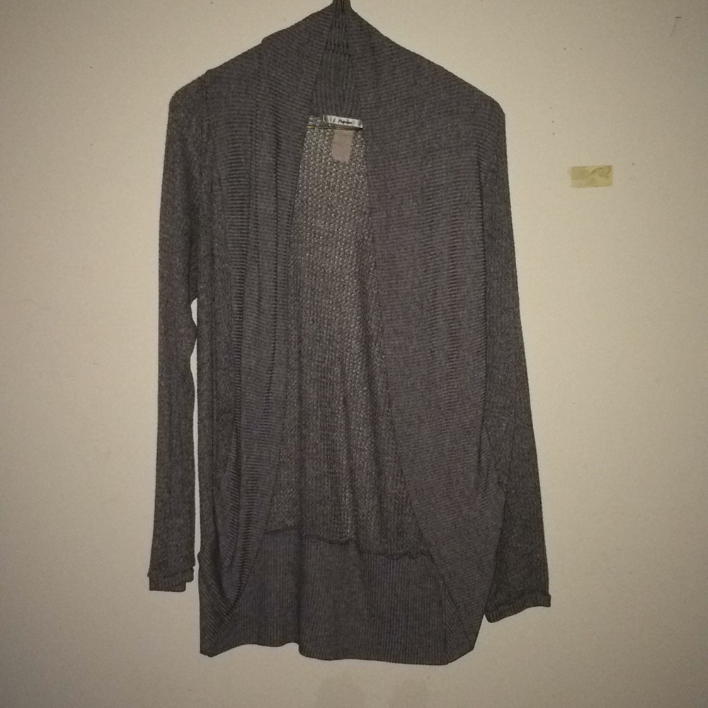 Gray cardigan